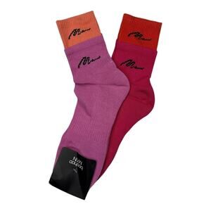 Boohoo Man Multi-colored Mid Calf High Socks 2 Pack One Size